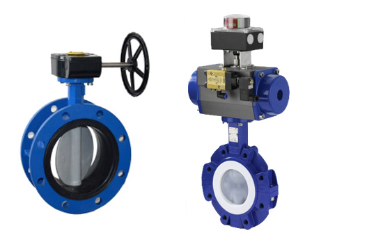Rotary Actuated Butterfly Control Valves